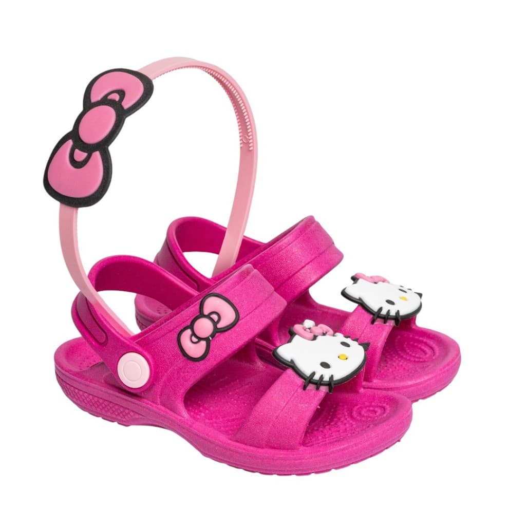 Sandalia Infantil Personagem Fashion Menina Chinelo e Tiara