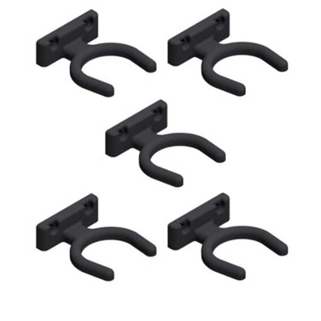 Kit 5 Suporte De Violao Violino Ukalele Preto Fixo Seguro