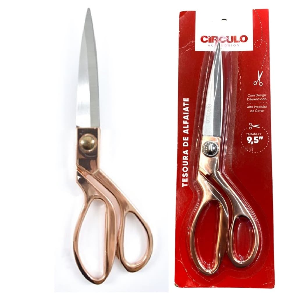 Tesoura de Alfaiate Círculo 23,8cm 9,5" Uso Profissional