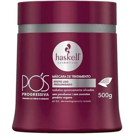 Haskell Mascara Pós Progressiva 500 Ml Cabelo Produto Tratamento Capilar Cronograma Alisamento Restauração Nutrição