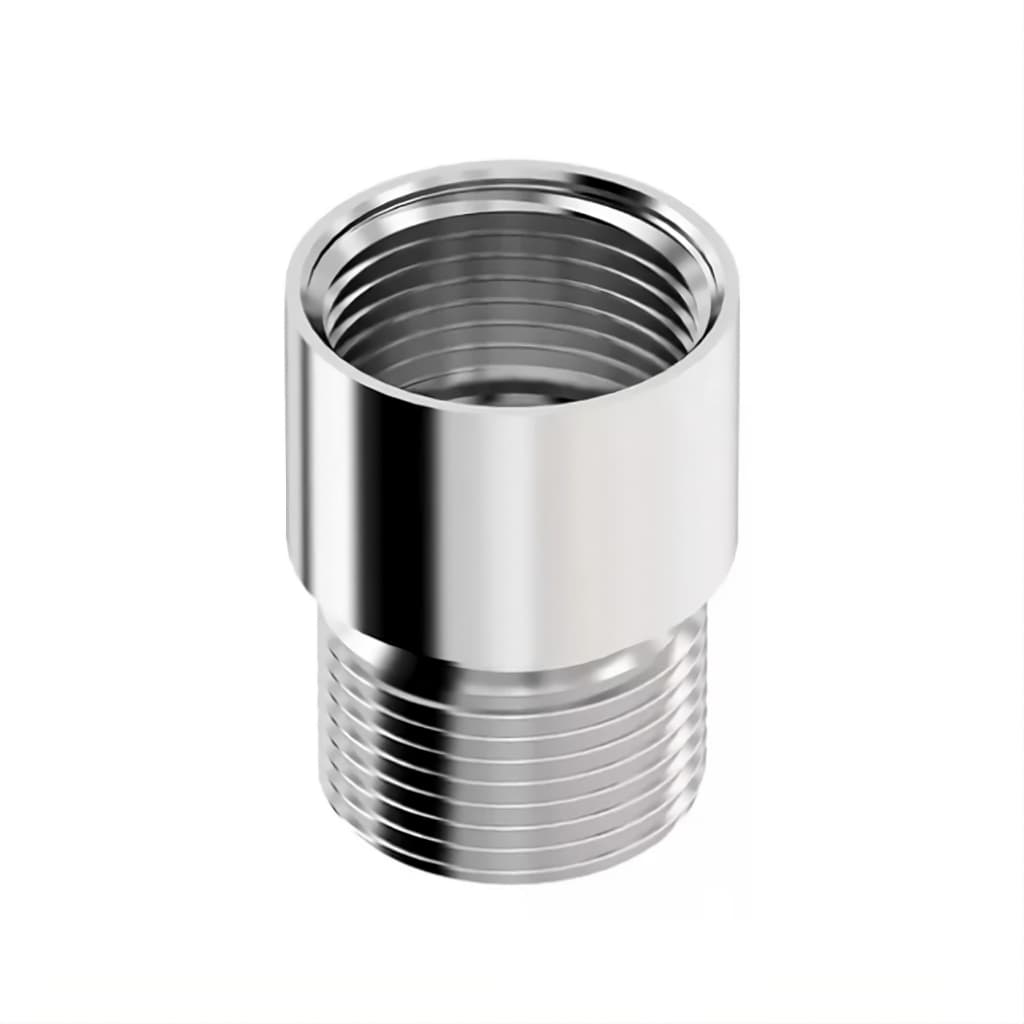 Alongador Prolongador Extensor de Torneira 4 cm Metal Cromado Curto 1/2"