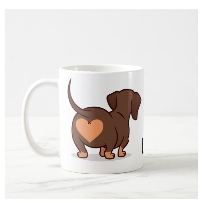 Caneca Salsichinha Mãe Pai de Pet Dachshund