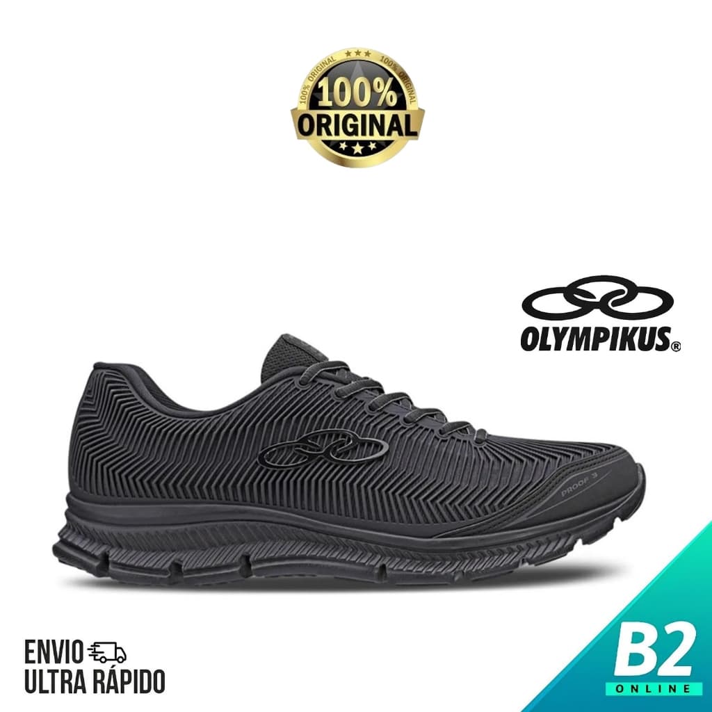 Tênis Olympikus Proof 3 Masculino Esportivo Preto Original Com Nota Fiscal e Garantia