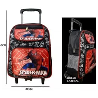 Mochila De Carrinho Infantil Patrulha Aranha Naruto Mickey