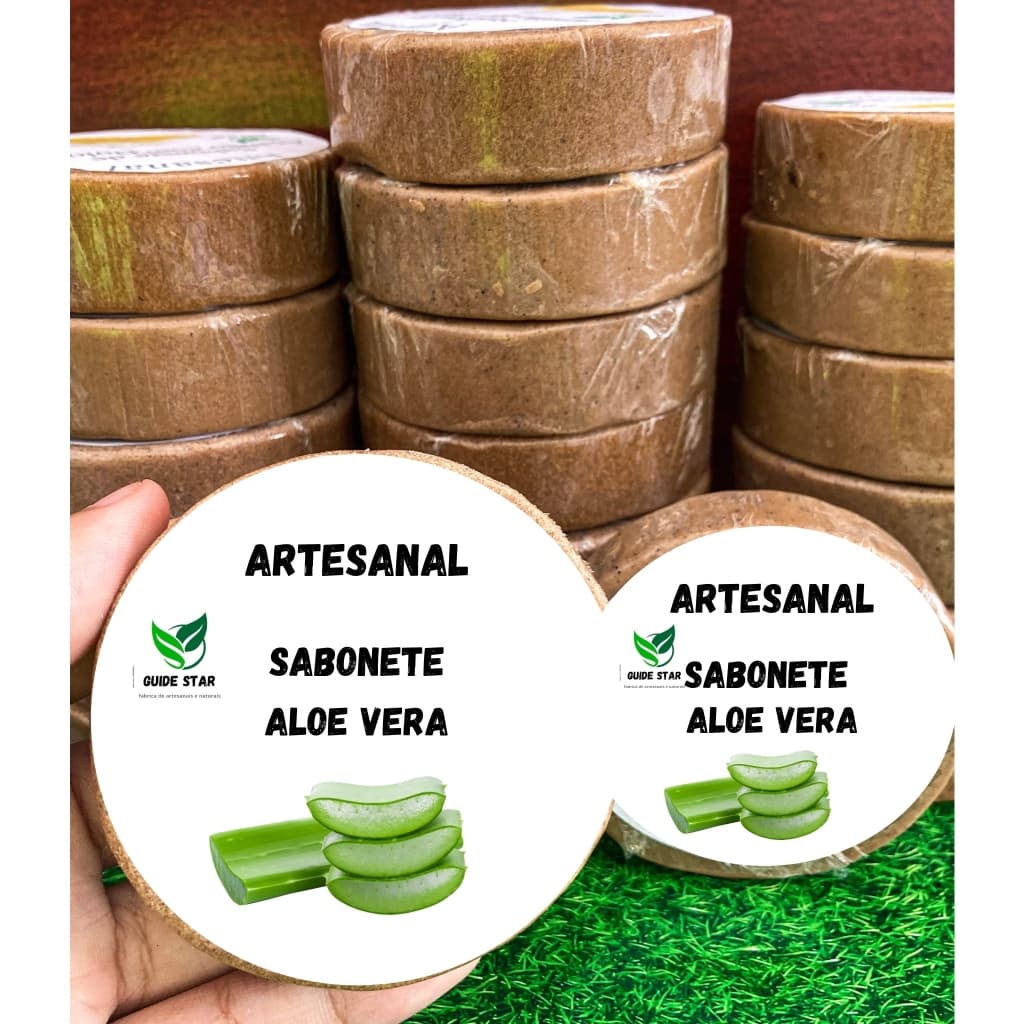 Sabonete de Babosa (Aloe Vera) - Rosto reduz (Acne, Espinha, Manchas, Hidrata, Esfolia, Melasma)