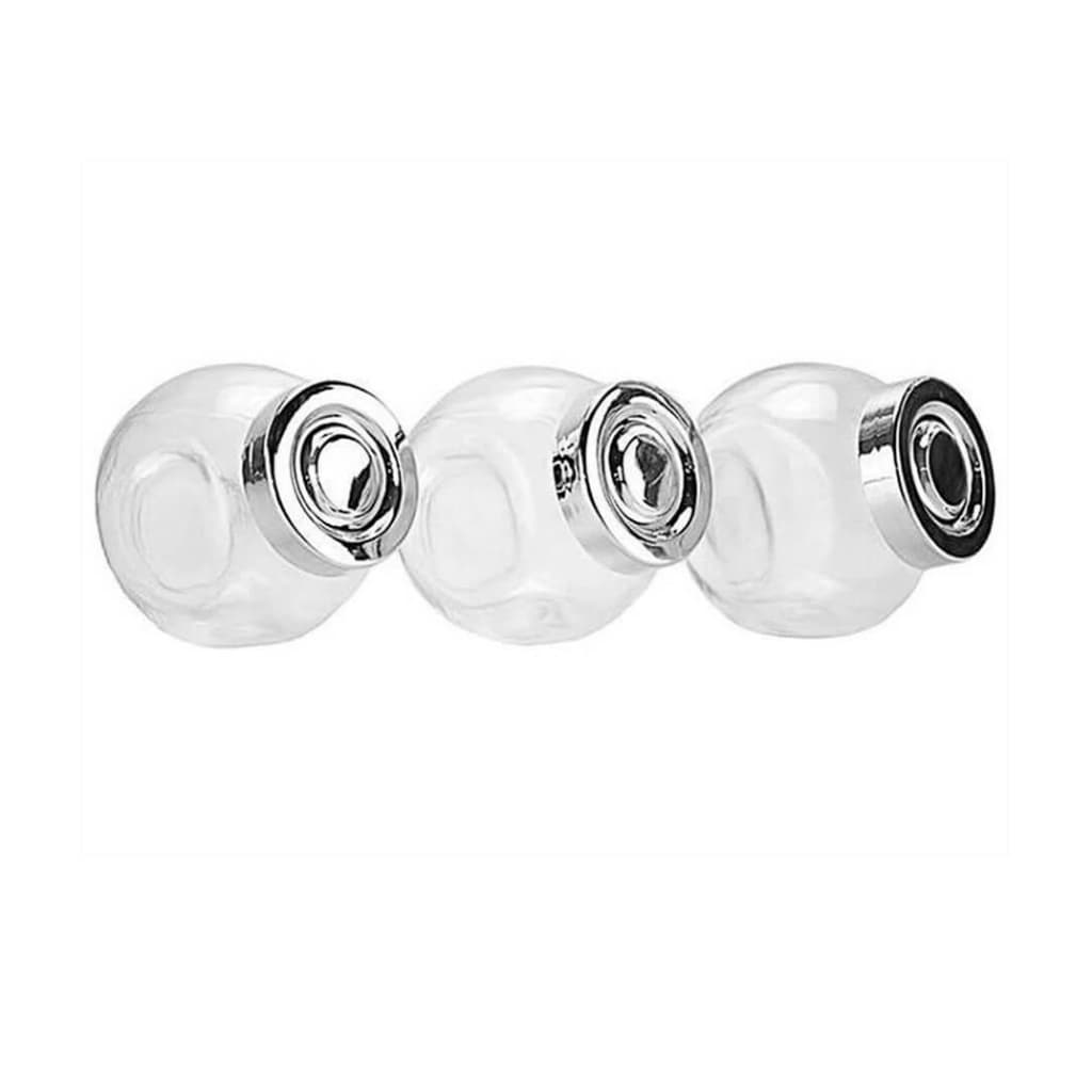 KIT PORTA CONDIMENTO DE VIDRO COM 3 PEÇAS - 190 ML
