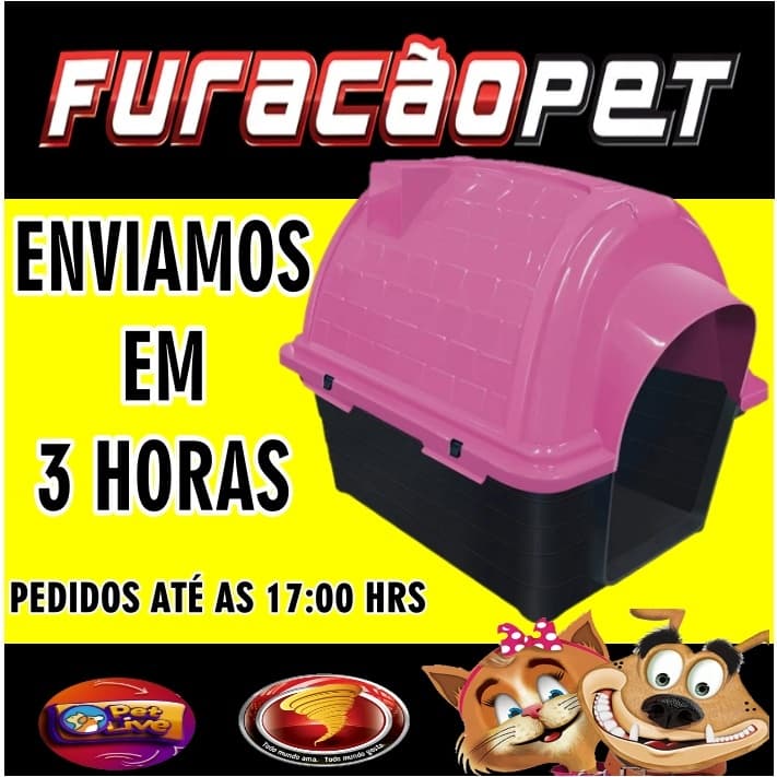 Casinha Cachorro Numero 4 -  Casa Cão Iglu Pet Com Proteção Raios UV Furacão Pet Desmontável