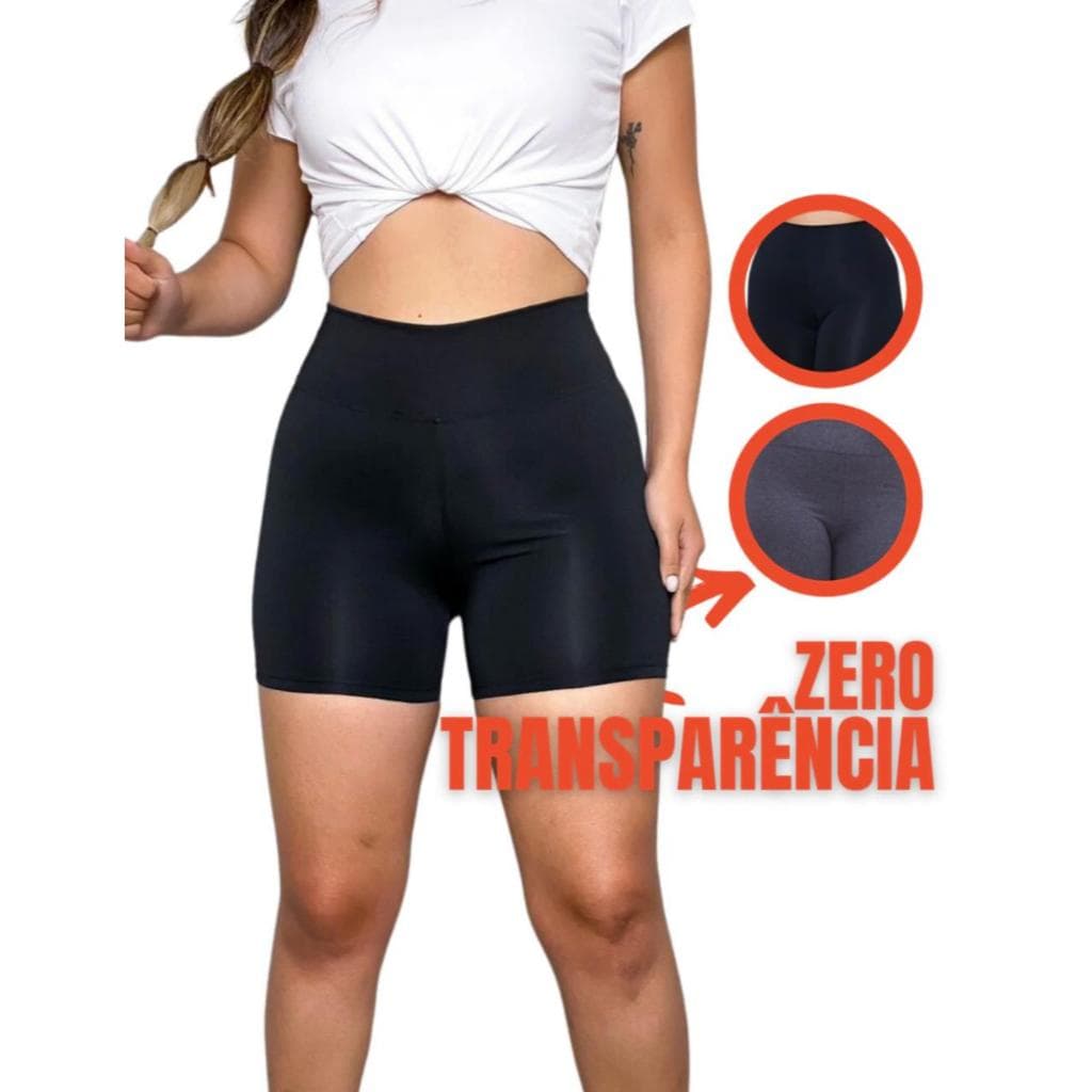 shorts ciclista feminina cintura alta fitness para academia ou dia a dia