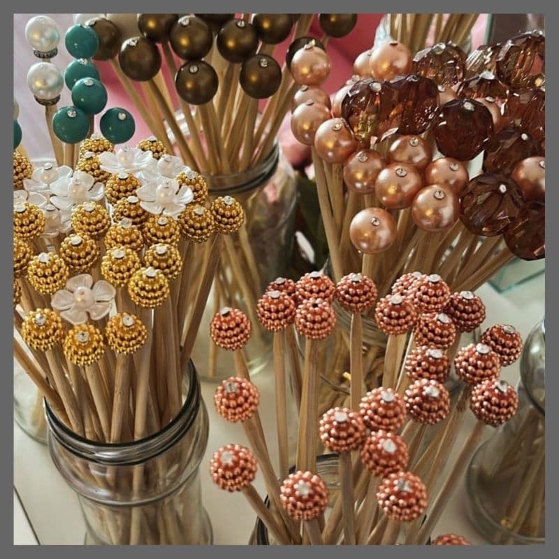 Varetas Decorativas de Madeira para Difusor de Aromas - Design Elegante - TODOS OS KITS CONTÉM 6 VARETAS