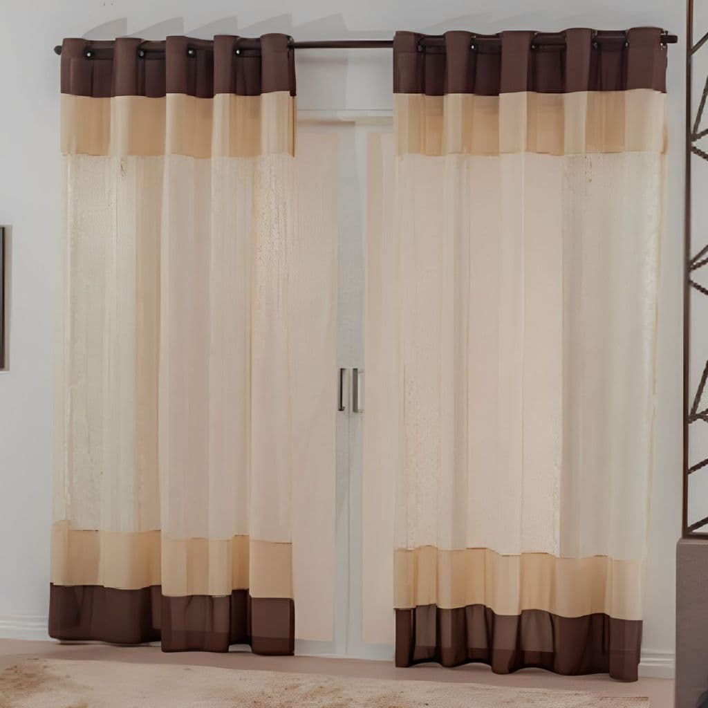Cortina Dubai com Renda 3,00m x 2,50m para Sala e Cozinha - Comfort
