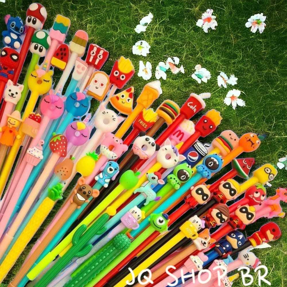 5/8/14 unidades Caneta fofa Criativa Gel Personagens Animadas Kawaii modelos