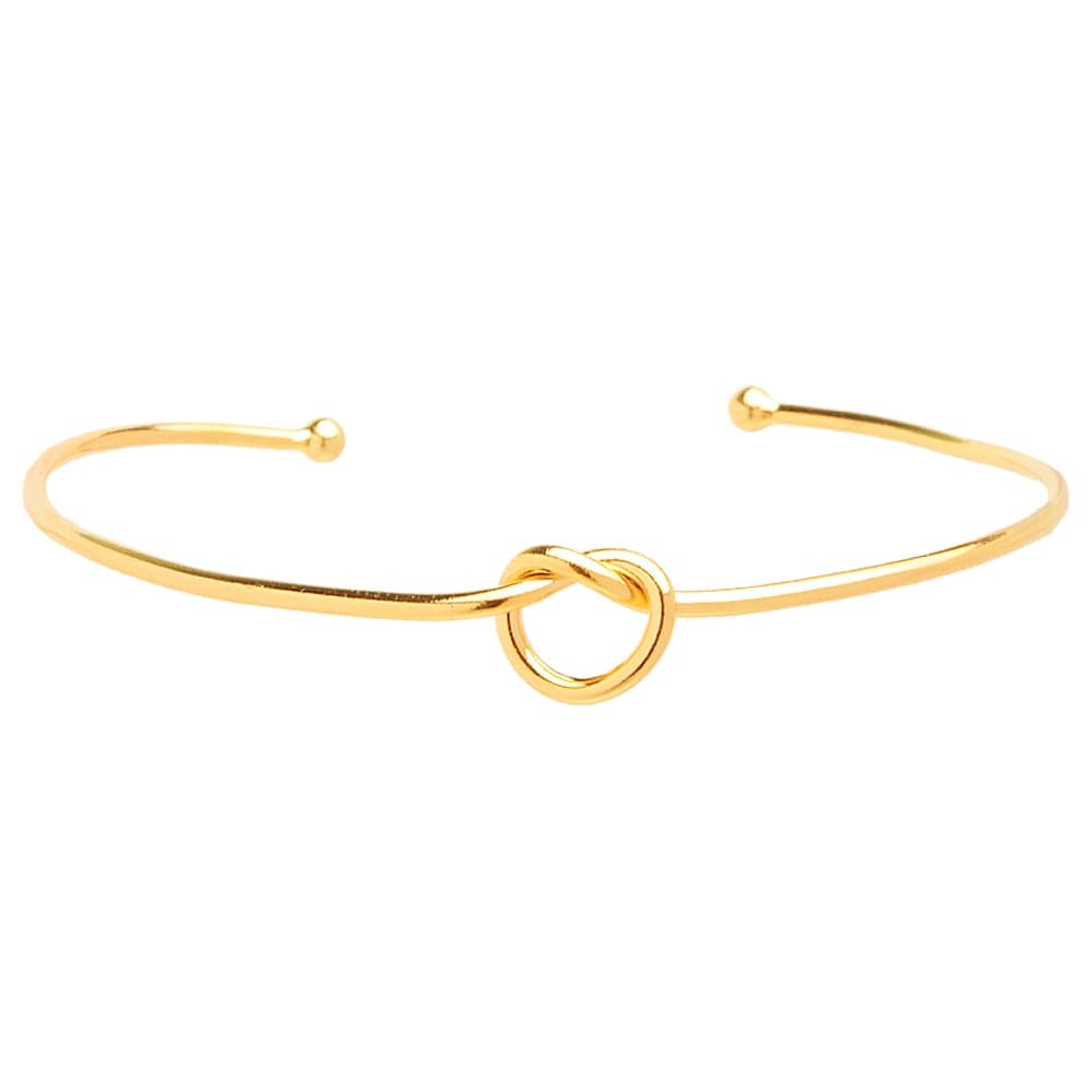 Bracelete Nó Banhado a Ouro 18k Semijoia de Luxo Com Garantia.