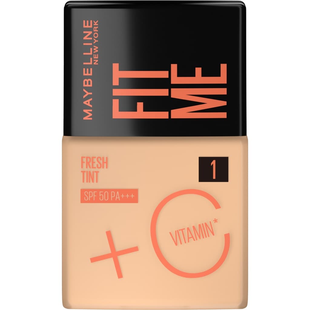 Base Líquida Maybelline NY Fit Me Fresh Tint com Vitamina C e FPS50  - 30ml