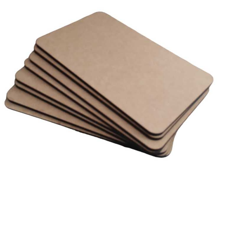 Kit com 10 Placas de Madeira MDF 6mm para Artesanato 26x16cm