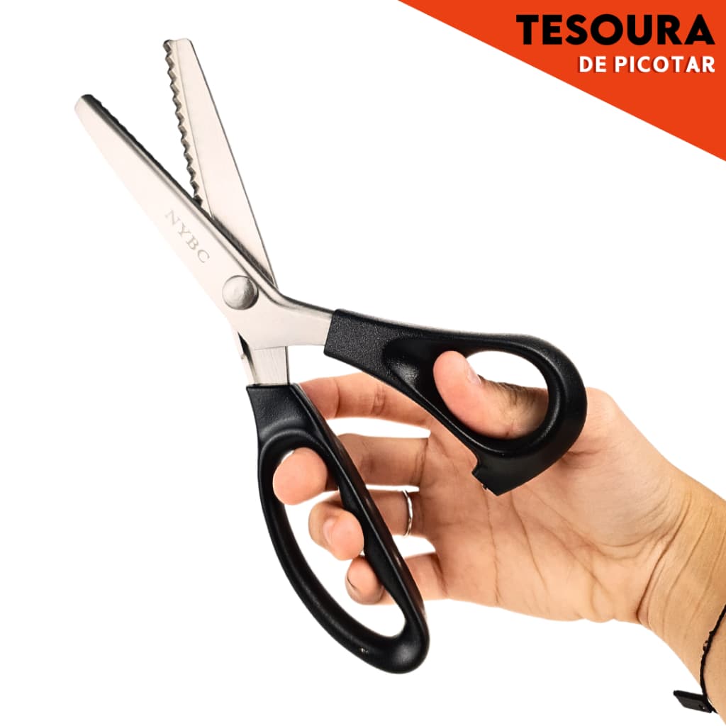 Tesoura de Picotar Tecidos - Mazzal