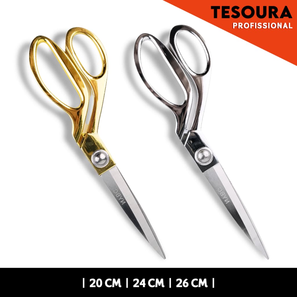 Tesoura Alfaiate Profissional Inox Corte Preciso e Afiado Ideal Para Costura Alfaiataria Artesanato