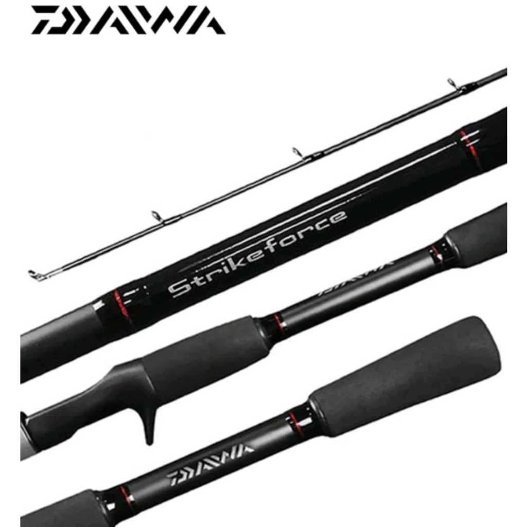 Vara Pesca Carretilha Daiwa Strikeforce 1,83m 8-17Lbs  Ação Rápida 2 partes.