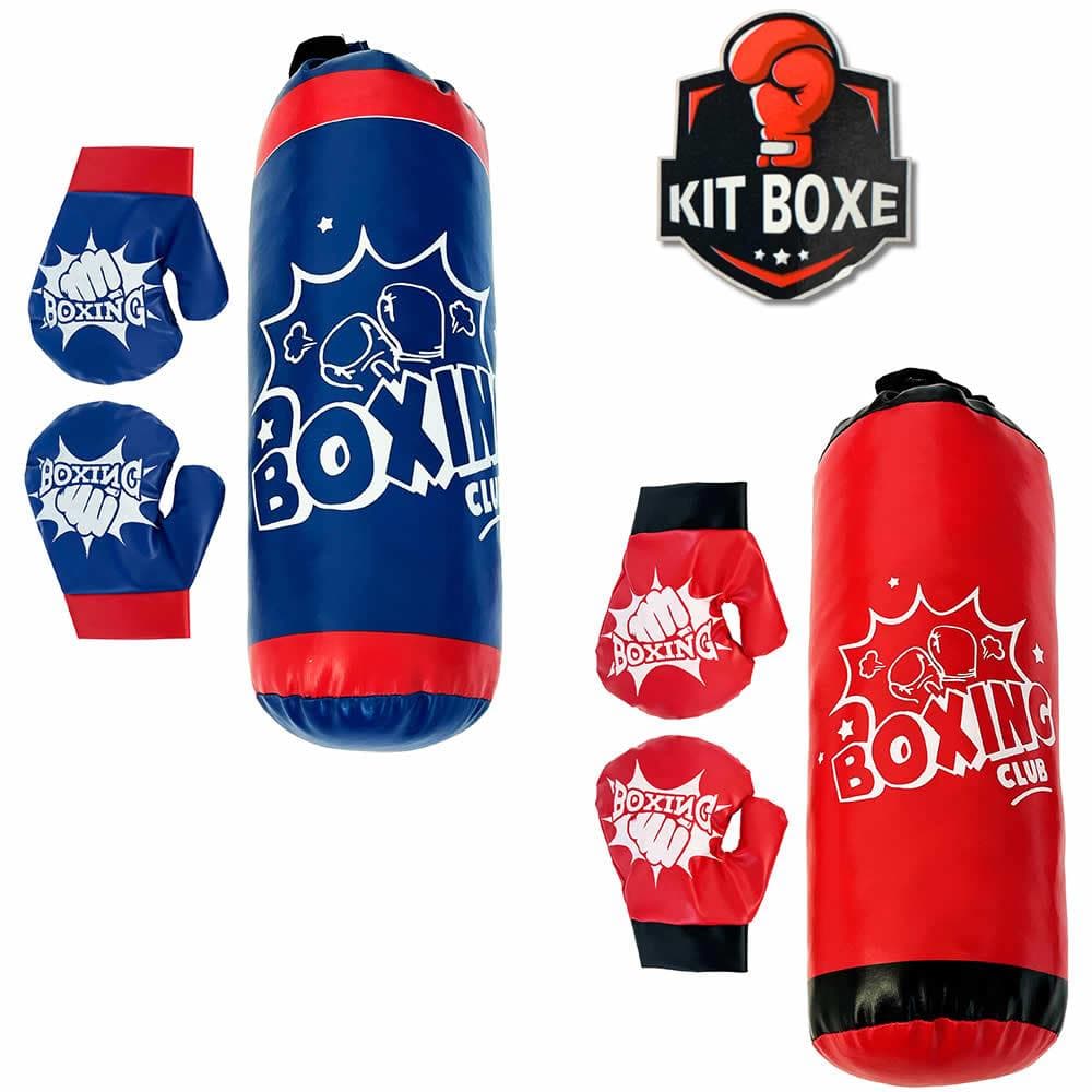 Kit Boxe Infantil Saco de Pancada com Par de Luvas Completo