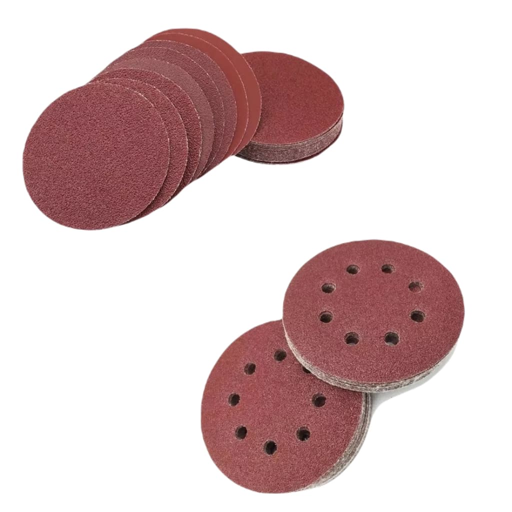 40 DISCOS LIXA 180MM COM OU SEM FURO TIPO VELCRO GRÃOS DIVERSOS