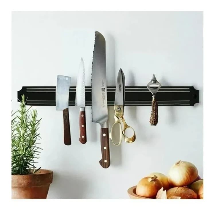 organizador barra magnética de parede utensilio de cozinha
