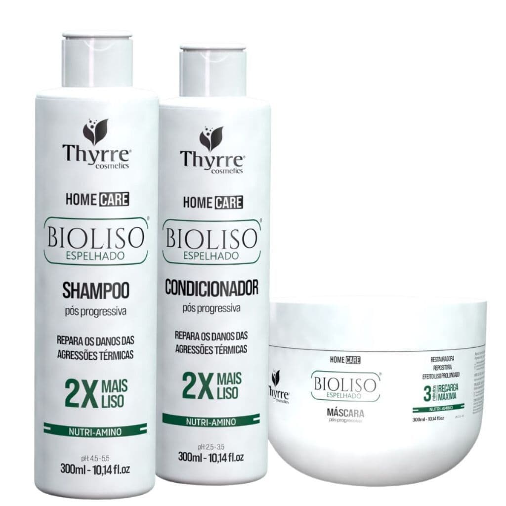 Kit Home Care Tratamento Pós Progressiva Bioliso Espelhado