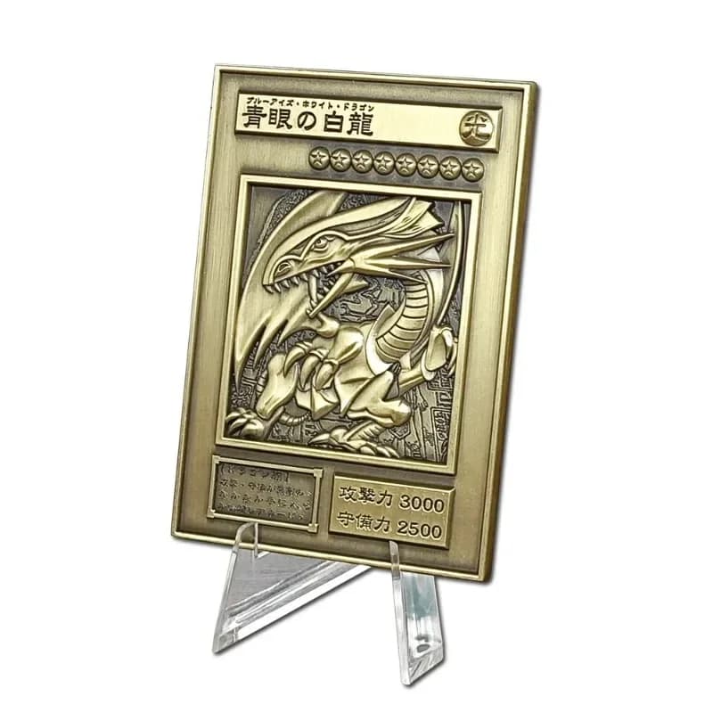 Yu-Gi-Oh Dragão ao Branco de olhos azuis - carta 3D de metal em relevo