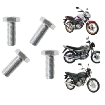 Kit 40 Parafuso Fixar Estribo Cg Titan Fan Cargo Start 125 150 160 De 1983 Ate 2023