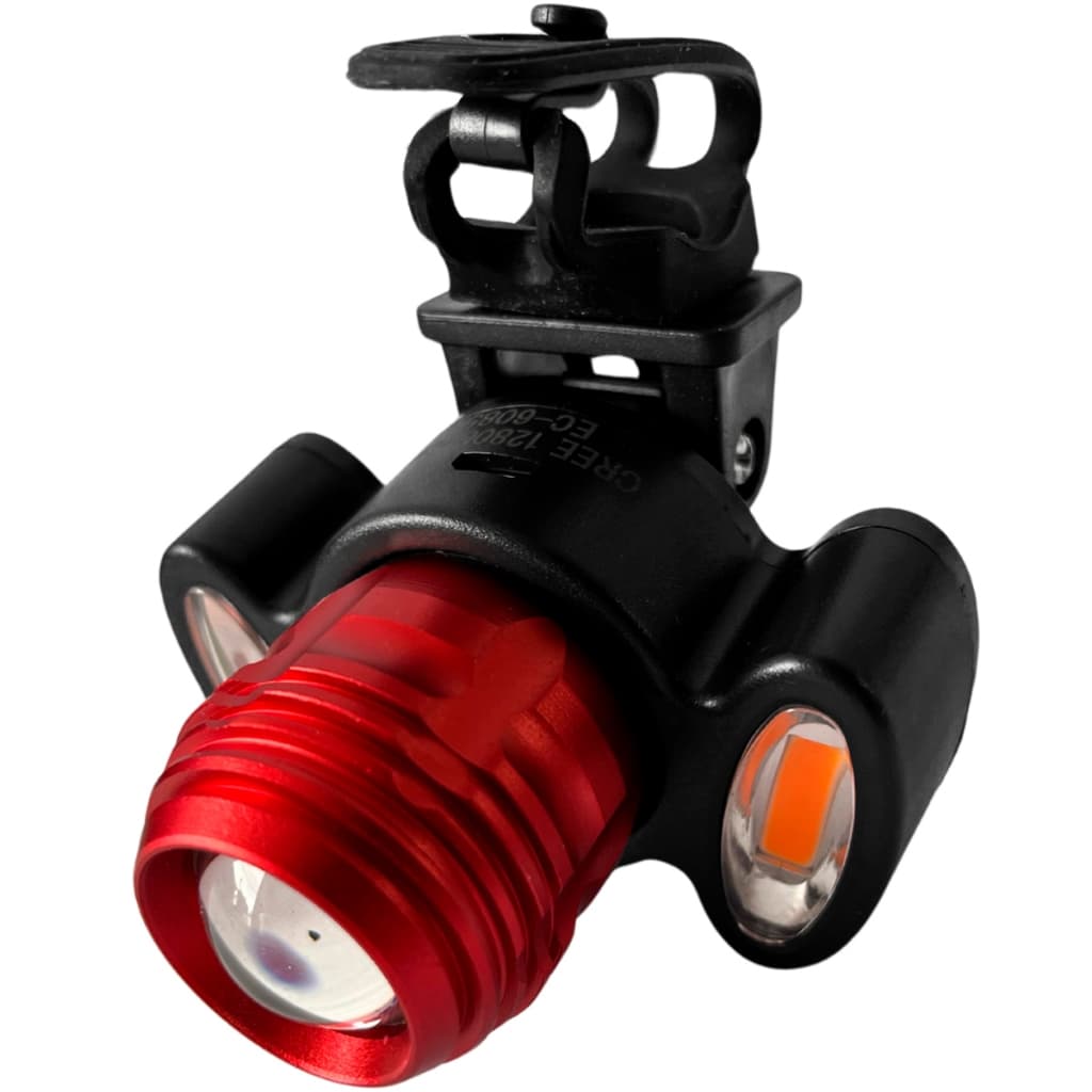 Farol Lanterna Bike Biclieta 3 Focos Led Com Zoom Recarregável Ciclismo