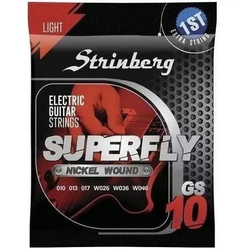 Encordoamento Guitarra Strinberg Gs-10 0.10 Cordas Nickel
