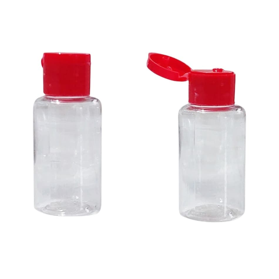 30 Mini Frascos Cilíndrico 30ML C/ Tampa Fliptop Para Lembrançinhas