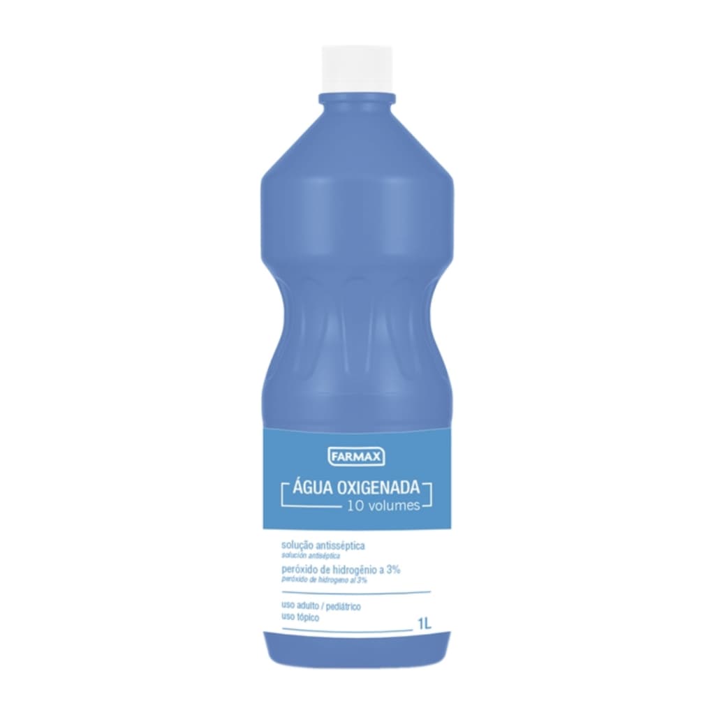 Água Oxigenada Volume 10 Solução Antisséptica Farmax Com 1 Litro