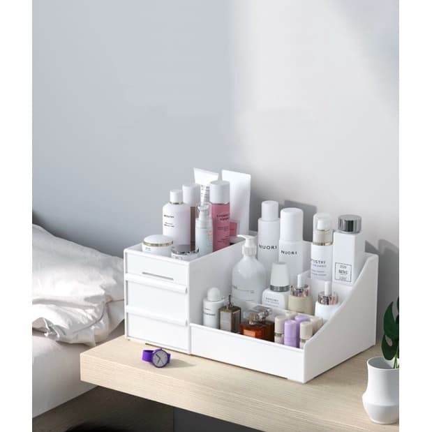 Organizador de Escritório Maquiagem joias Cosmético Multiuso Com Gavetas Porta Treco