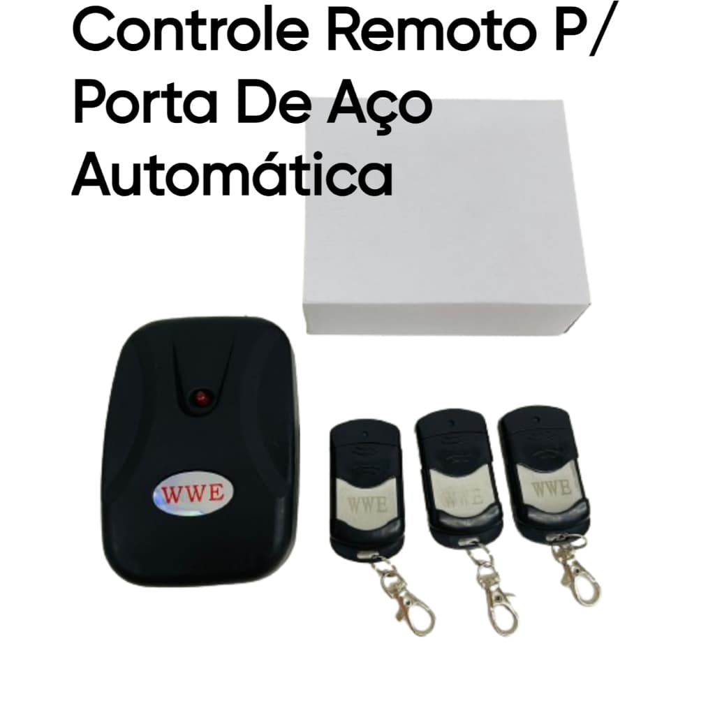 Controle Remoto Para Porta De Aço Automática de Enrolar - 03 Controles com DIP