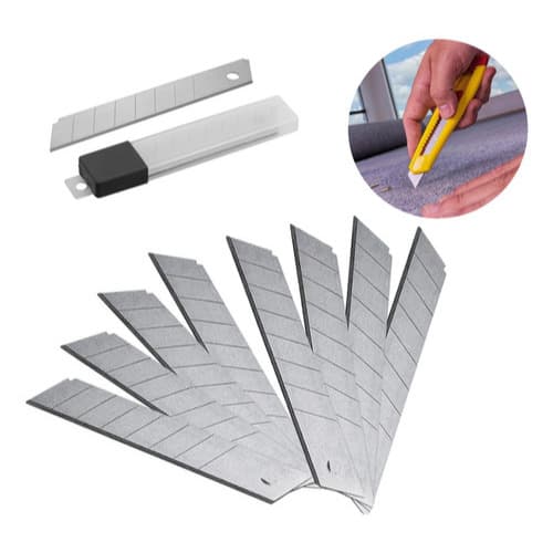 Jogo De Lamina Para Estilete Larga 18mm Com 50 Peças