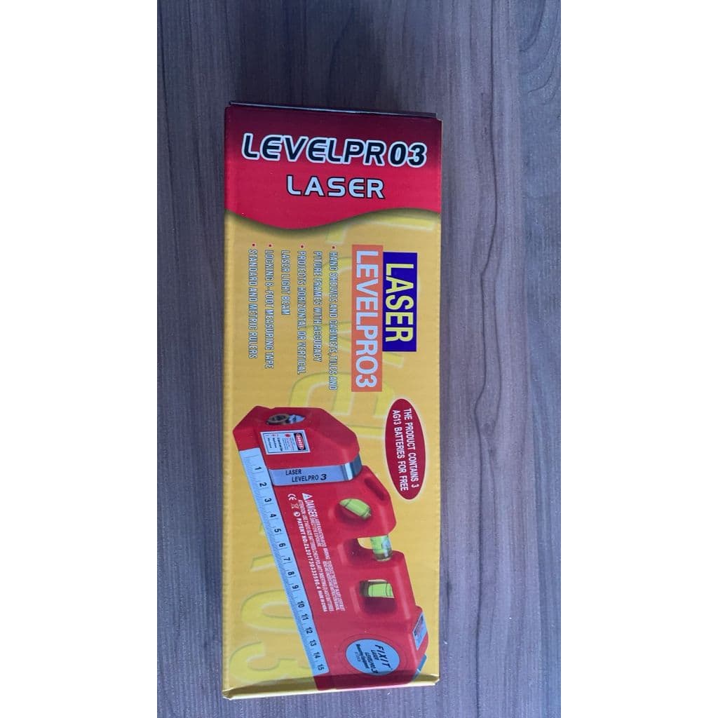 Nível Laser Profissional Trena Level Pro3 Estágios 3 Níveis Nivelador Bolha Construção
