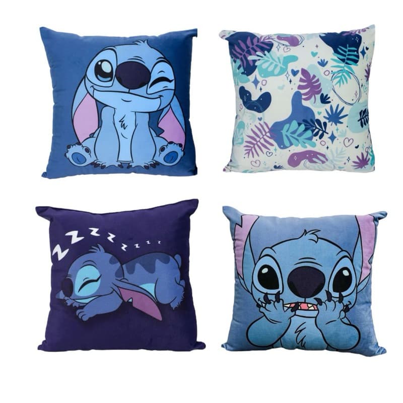 4 capas de almofada 45x45cm lilo stitch love NOVO