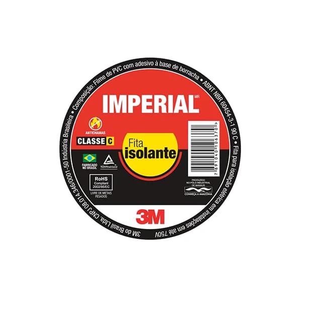 Fita Isolante Antichama Imperial 3M 5Metros 10 Metros 20 Metros