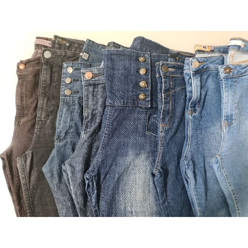 Lote com 5 Calça Jeans Feminina Tamanho 46 Envio Modelos Aleatório