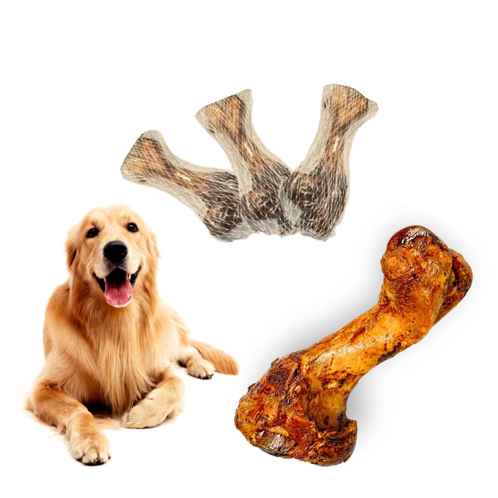 Osso Defumado Suíno Fêmur JAMPET Para Cachorro Tamanho Grande 20cm Ótima Qualidade Produto Seguro