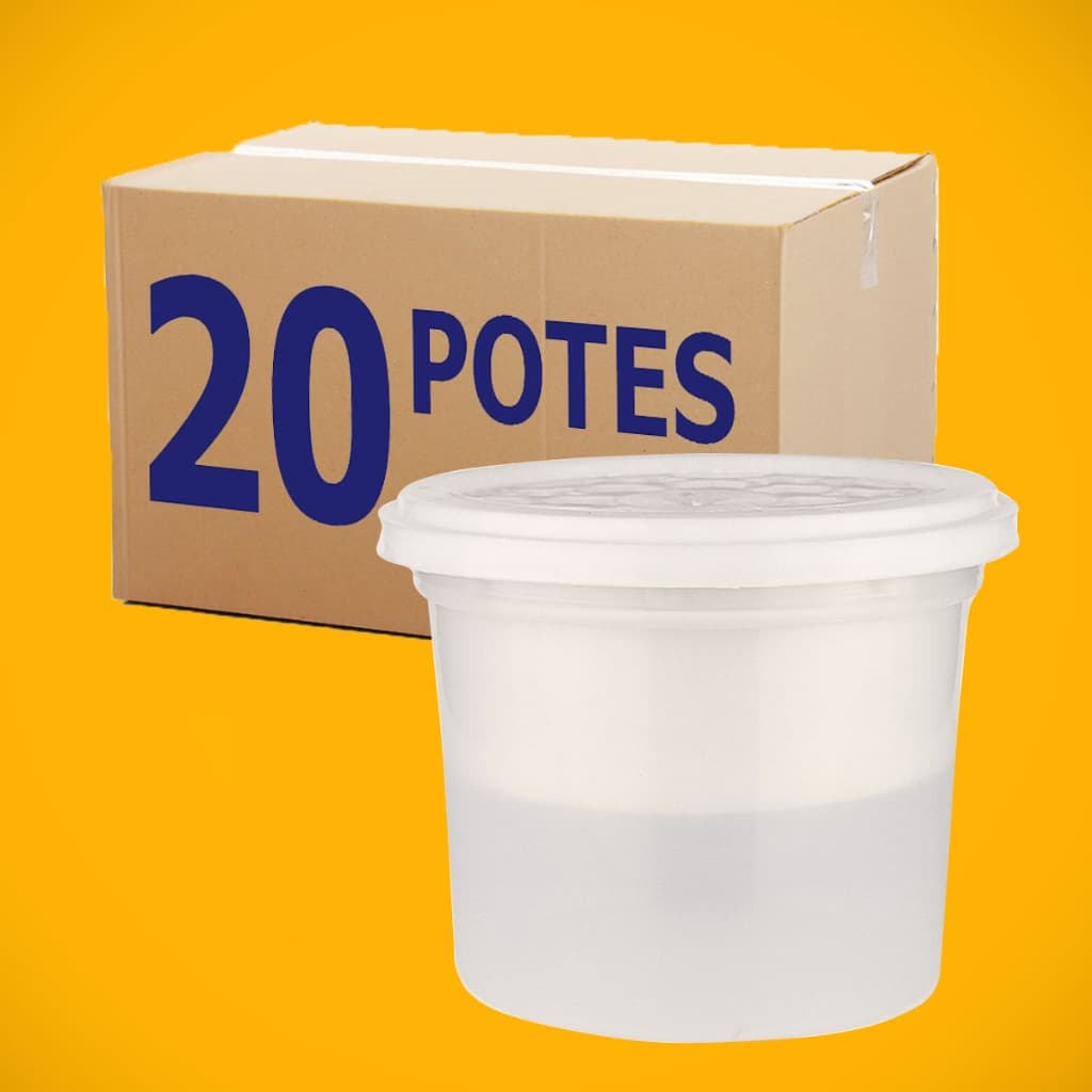 Kit 20 Pote Anti Mofo Cloreto De Cálcio Reutilizável Para Guarda Roupa Armário Anti Umidade E Odor