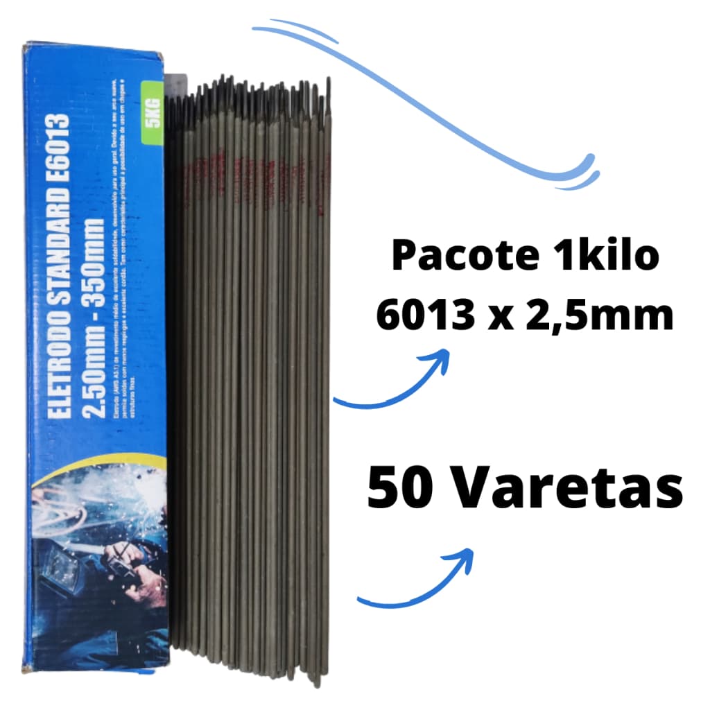 Eletrodo 6013 Guepar 2,5mm Pct C/1kg