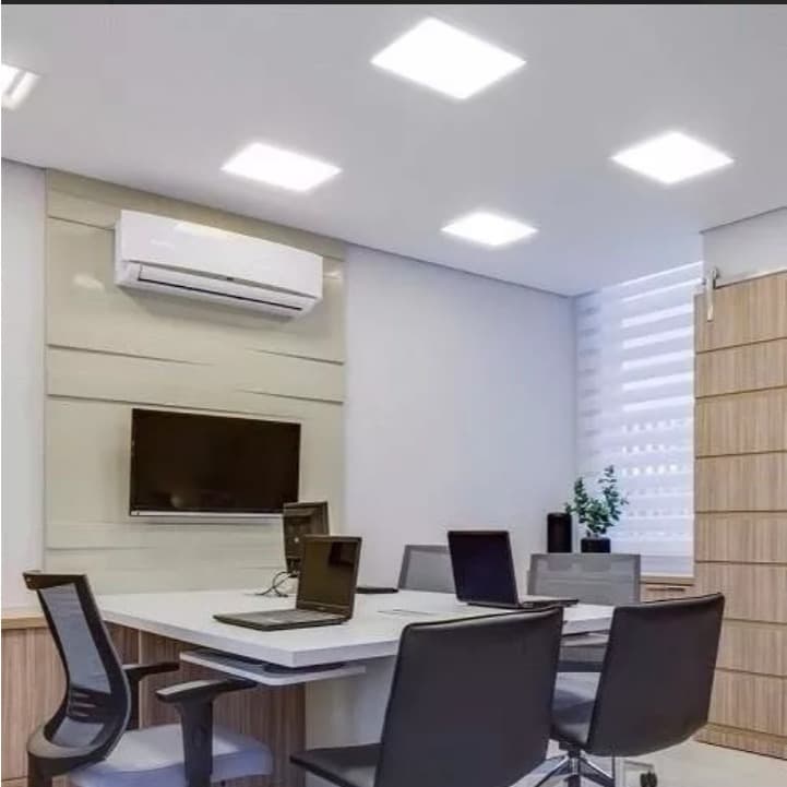 Painel Plafon Embutir Quadrado 18w Quente 3000k