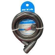 Cadeado de Bicicleta Grosso Anti Furto 1 Metro x 12 mm GTA Tranca De Bike Com Chaves