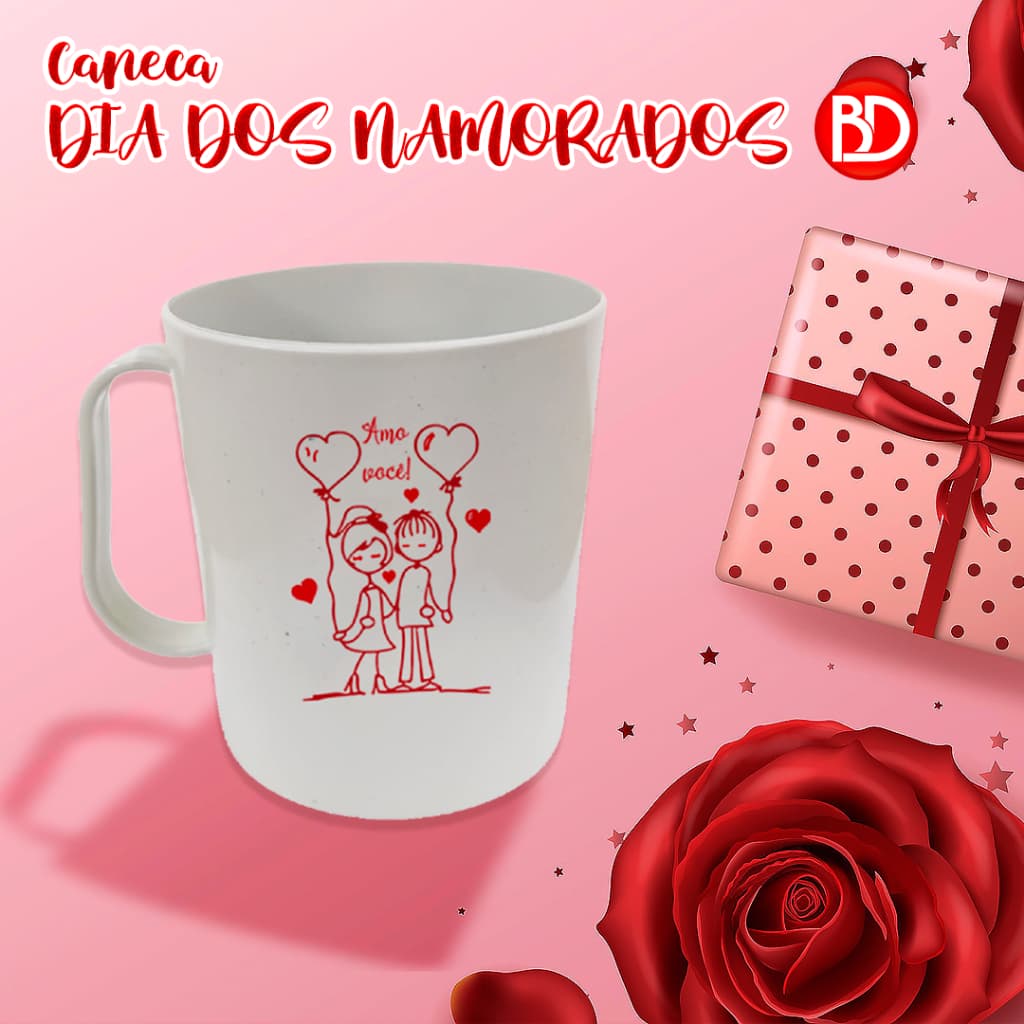 KIT 10 CANECAS CASAL DIA DOS NAMORADOS AMO VOCE 400 ML PRESENTE AMOR PERSONALIZADOS COMEMORAÇÃO