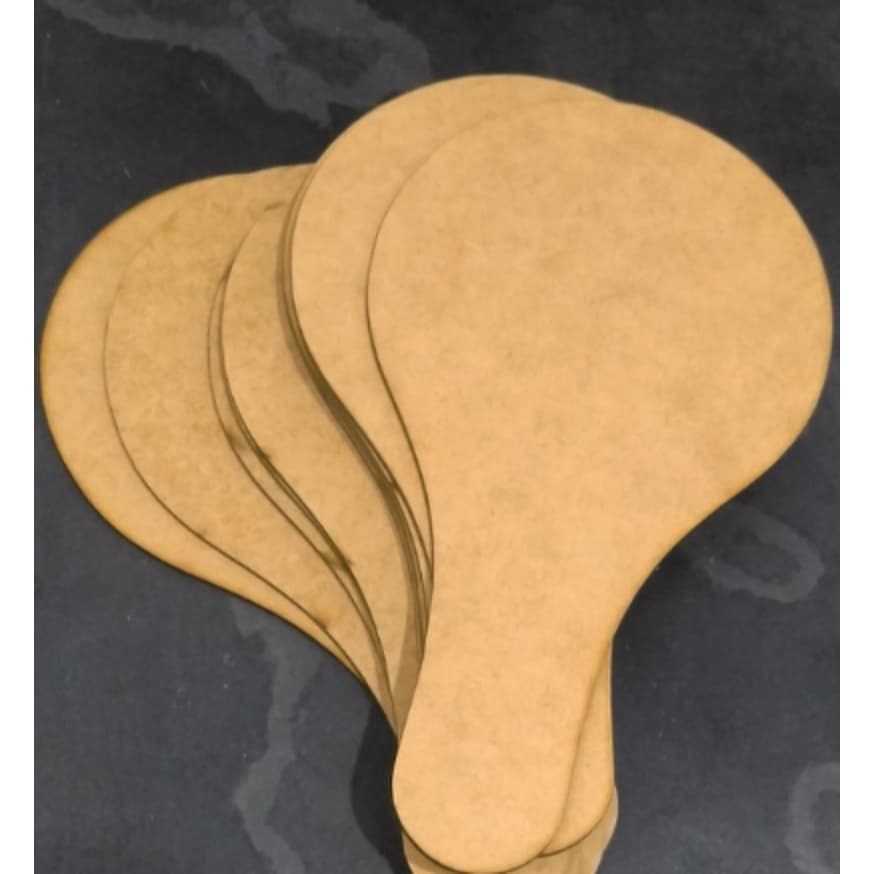 Kit Raquetes de Ping Pong Lembrancinhas Aniversário MDF CRU 215x120mm