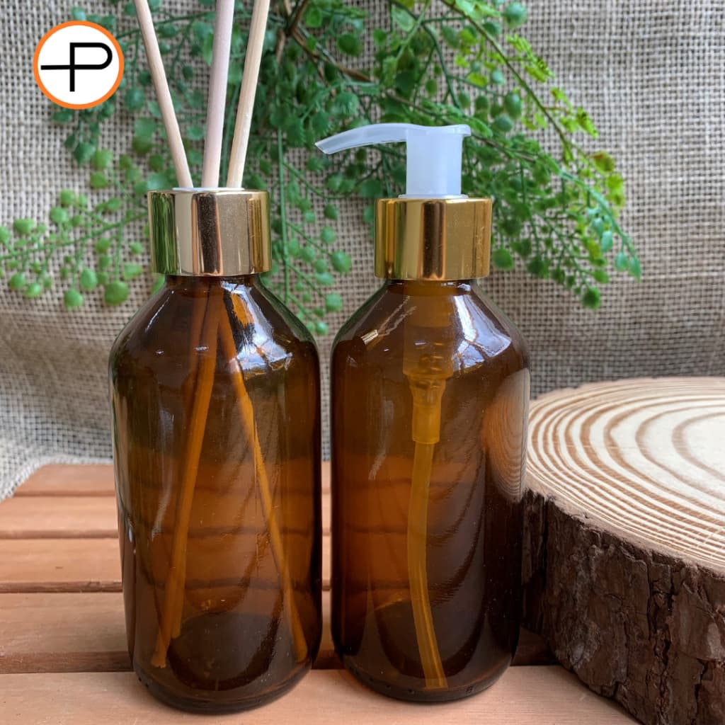 Kit Lavabo Luxo Frasco Âmbar 200ml
