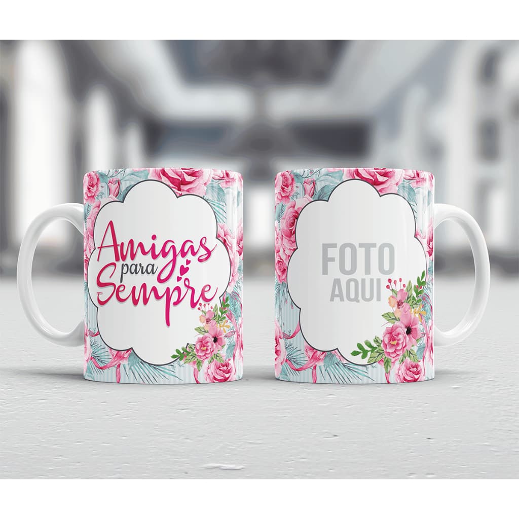 Caneca Xícara Personalizada Amizade Melhores Amigas Para Sempre Presente C /Foto- OFERTA RELÂMPAGO!