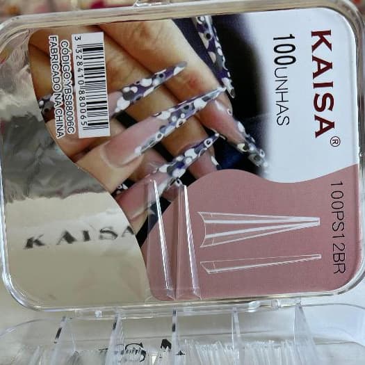 Tips Vamp Extra-Longa Transparente\Natural Com 100und