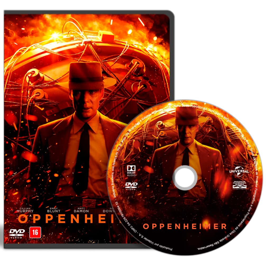 DVD - Oppenheimer 2023 (Dublado e Legendado)