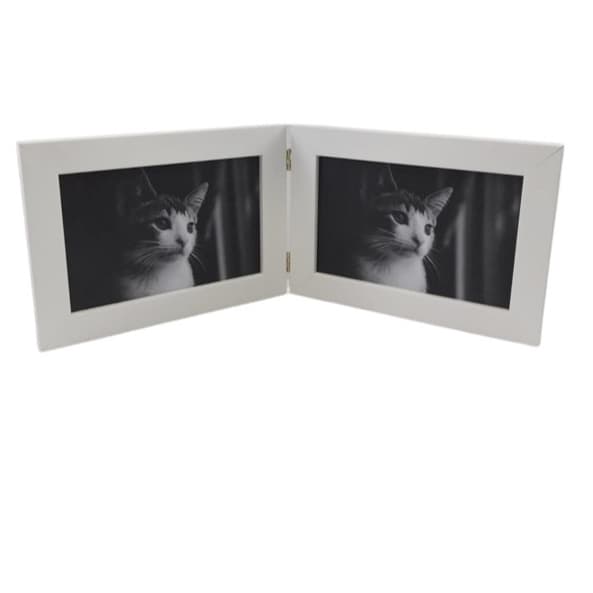 Porta retrato duplo horizontal com 2-15x21